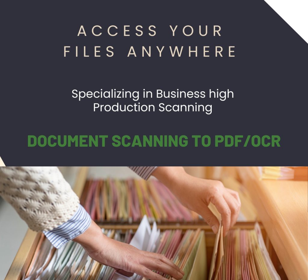 Clear path to greener filing with local scanning