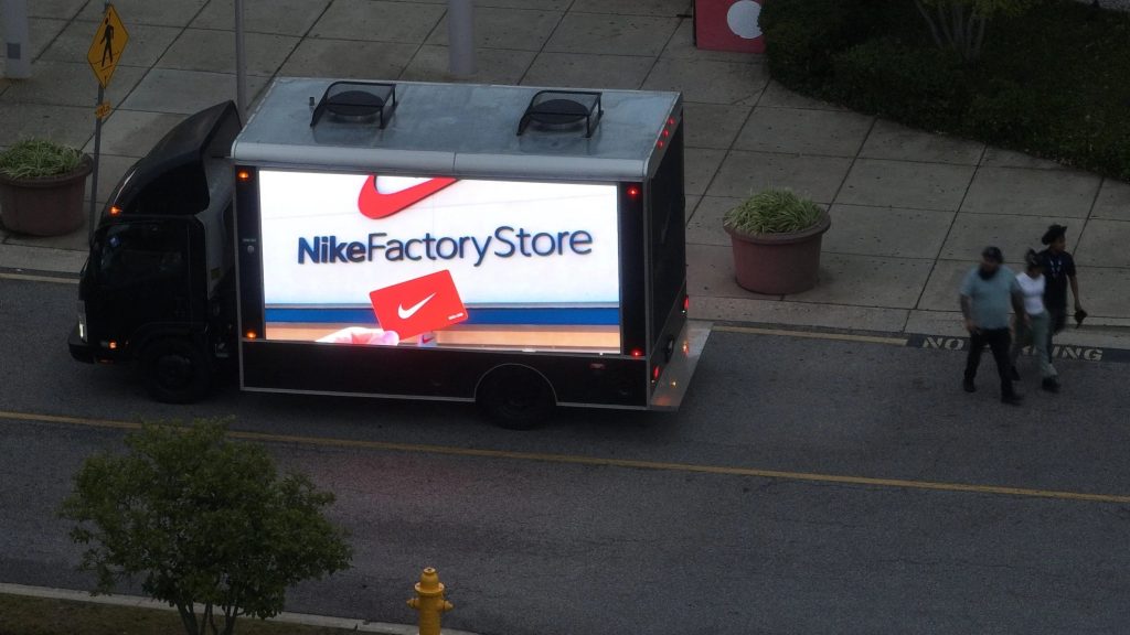 Bright street promises: mobile billboard movements Bright street promises: mobile billboard movements