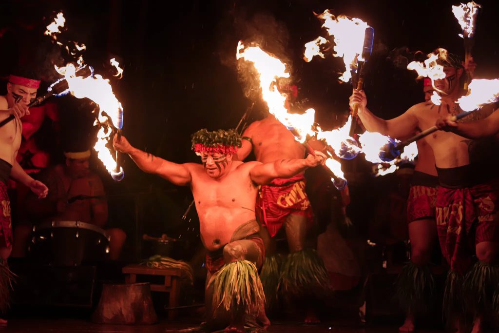 Fiery Tahitian Night: An Electric Island Performance