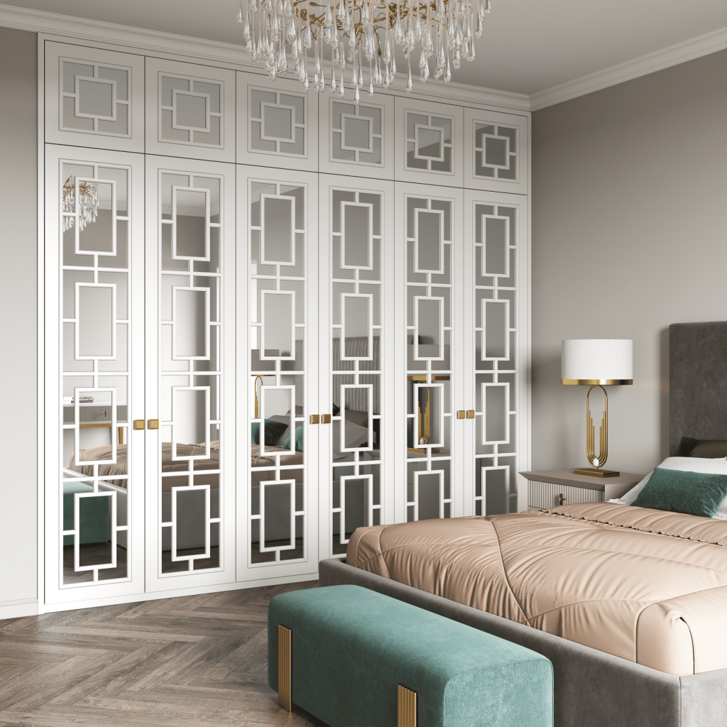 Stylish Wardrobe Ideas with Frosted Glass Doors for Small Spaces