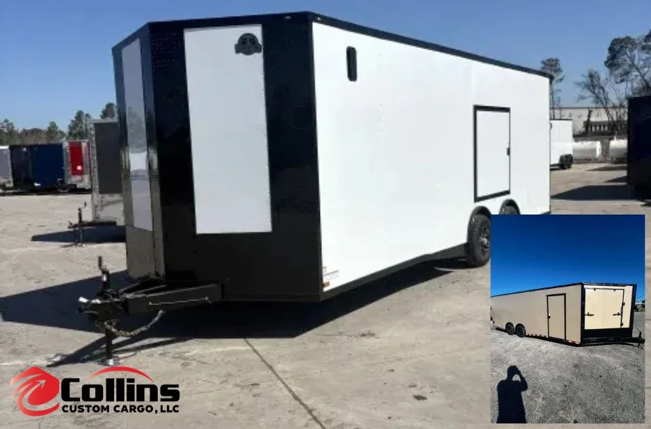8.5 by 20 Blackout Race Trailer for Sale – Durable Enclosed Cargo Trailer for Secure Transport 8.5 by 20 Blackout Race Trailer for Sale – Durable Enclosed Cargo Trailer for Secure Transport