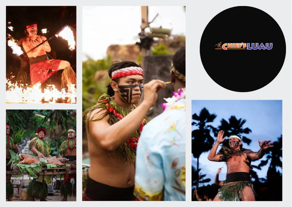 Experience an Authentic Traditional Polynesian Luau with Cultural Performances and Fire Shows