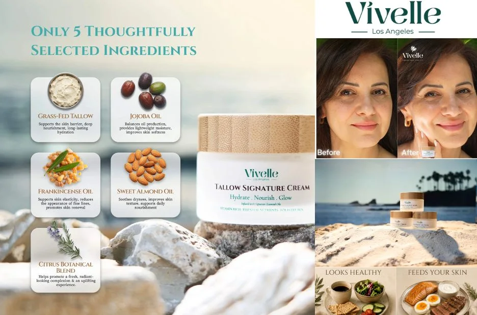 Experience Deep Hydration and Skin Renewal with Whipped Tallow Moisturizer from VivelleLA Experience Deep Hydration and Skin Renewal with Whipped Tallow Moisturizer from VivelleLA