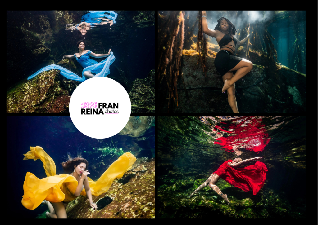 Underwater Photoshoot in Cenotes by Fran Reina Photography: Expert Portraits